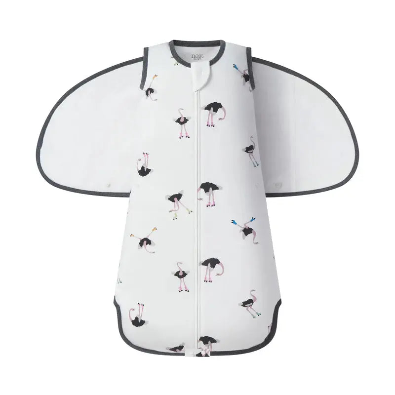 Nest Designs Organic Cotton Swaddle Sleep Bag 1.0 Tog Let's Roll(0-6M)