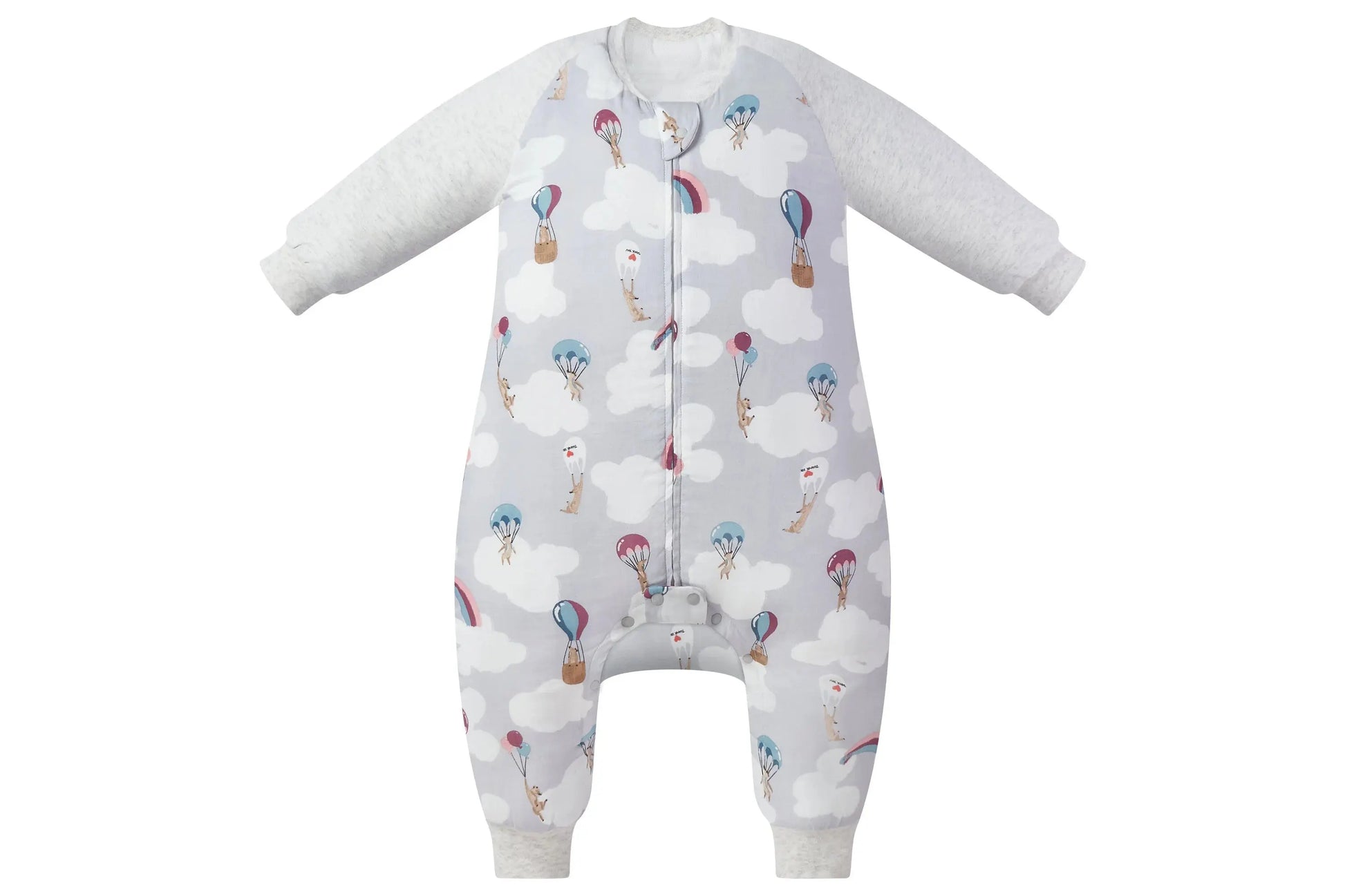 Nest Designs Raglan Bamboo Long Sleeve Footed Sleep Bag 2.5 Tog Meerkats Away