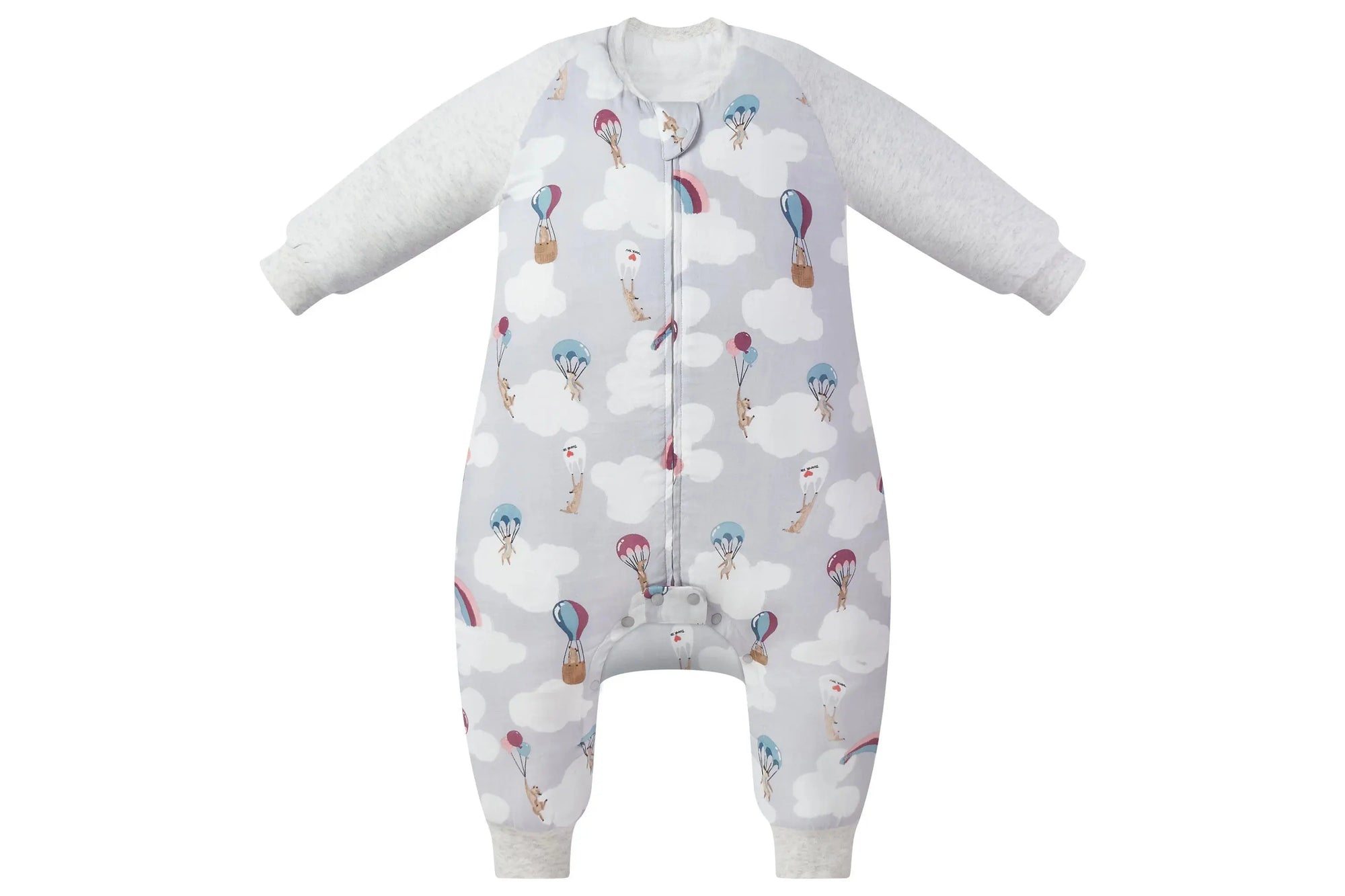 Nest Designs Raglan Bamboo Long Sleeve Footed Sleep Bag 2.5 Tog Meerkats Away