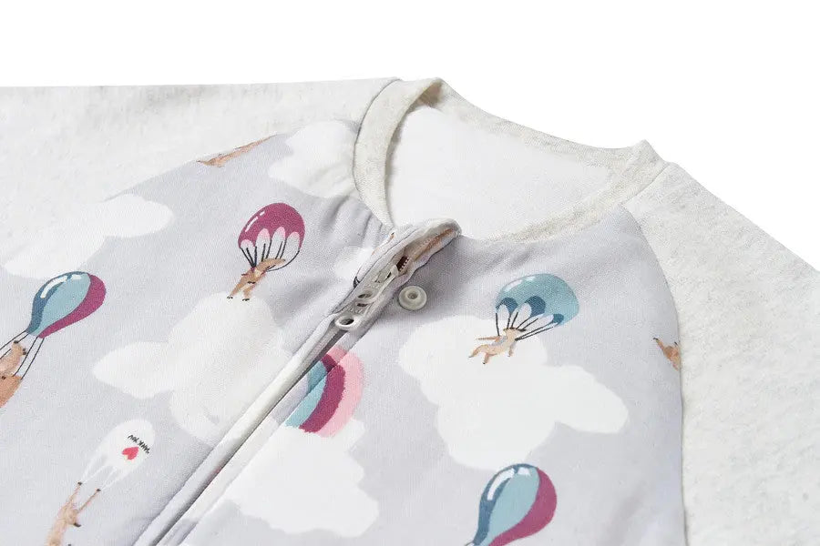Nest Designs Raglan Bamboo Long Sleeve Footed Sleep Bag 2.5 Tog Meerkats Away