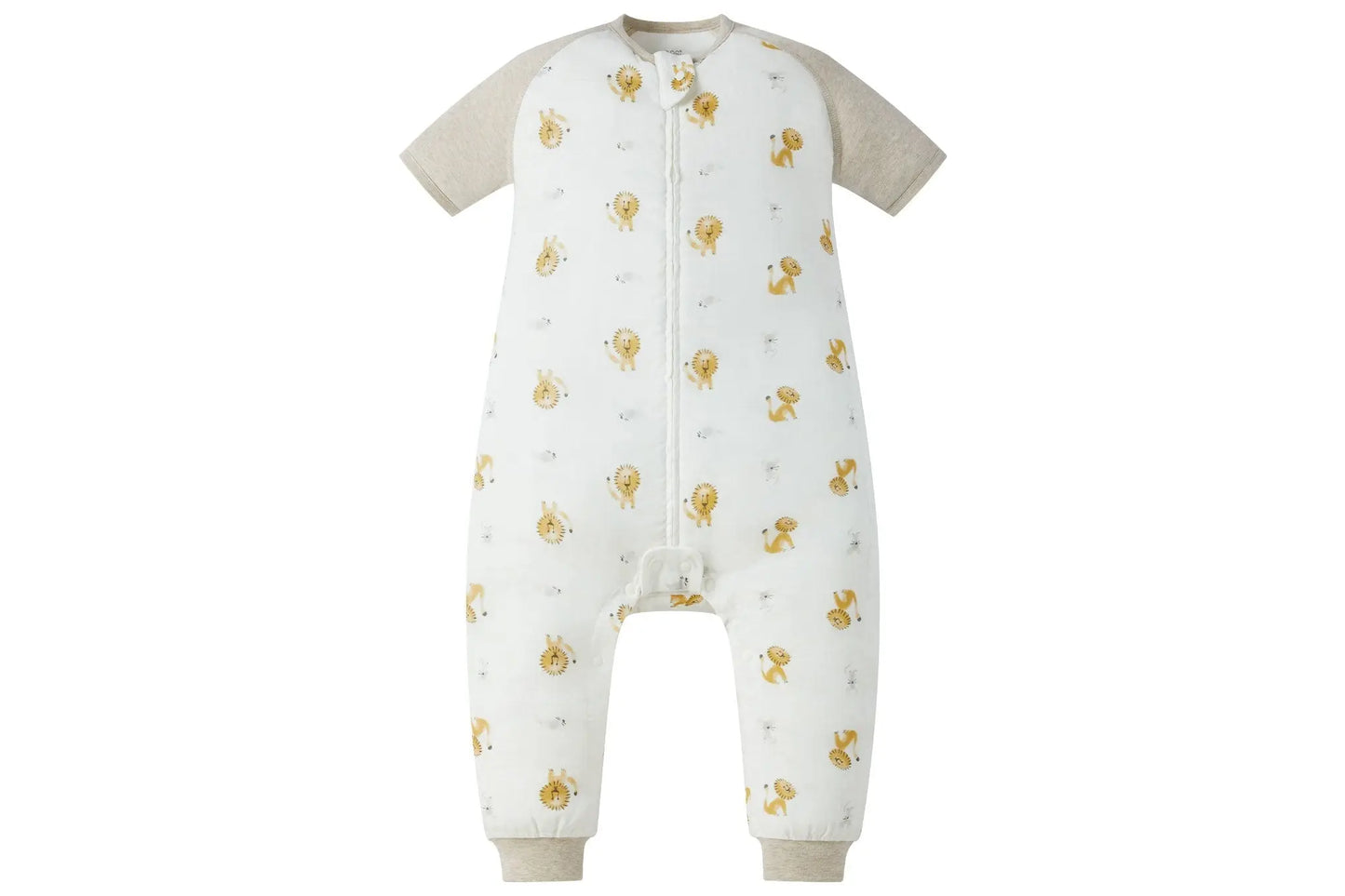 NEST DESIGNS RAGLAN BAMBOO PIMA SHORT SLEEVE FOOTED SLEEP BAG 0.6 TOG - THE LION AND THE MOUSE - baby enRoute
