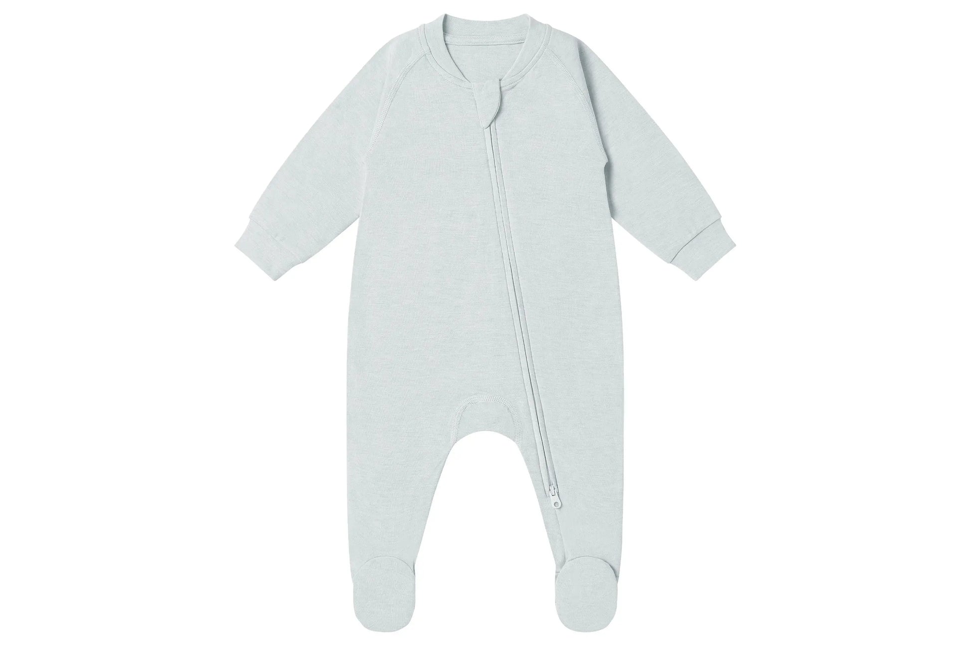Nest Designs Tanboocel Long Sleeve Footed Sleeper- Pantone Ice Flow
