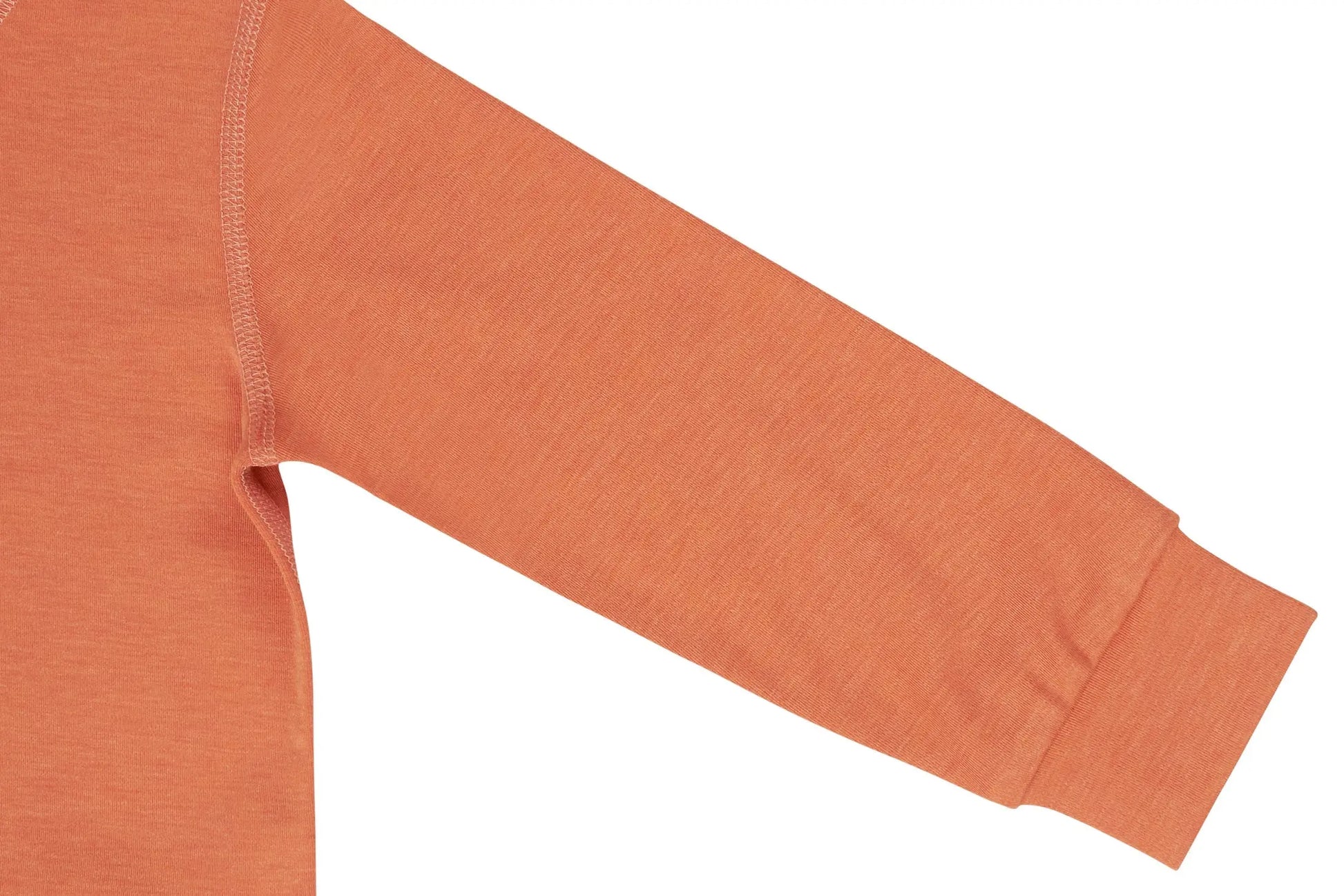 Nest Designs Tanboocel Mock Neck Long Sleeve Shirt Pantone Apricot Orange