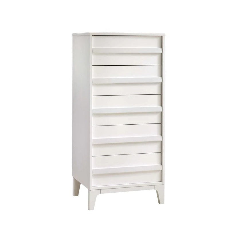 Natart Kyoto lingerie chest, white dresser with 9 shallow drawers, Greenguard GOLD certified