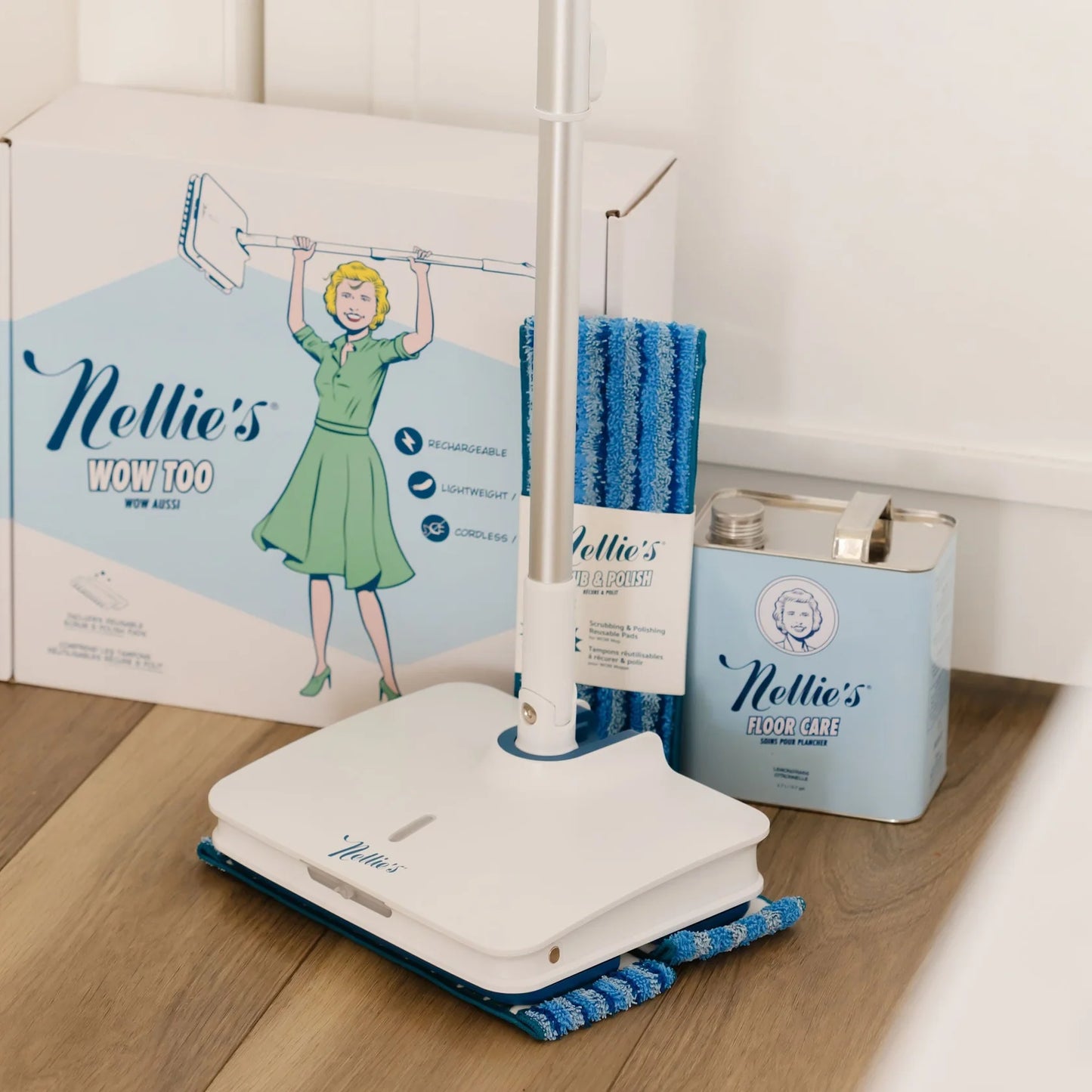 NELLIE'S WOW MOP SCRUBBING & POLISHING PADS - baby enRoute