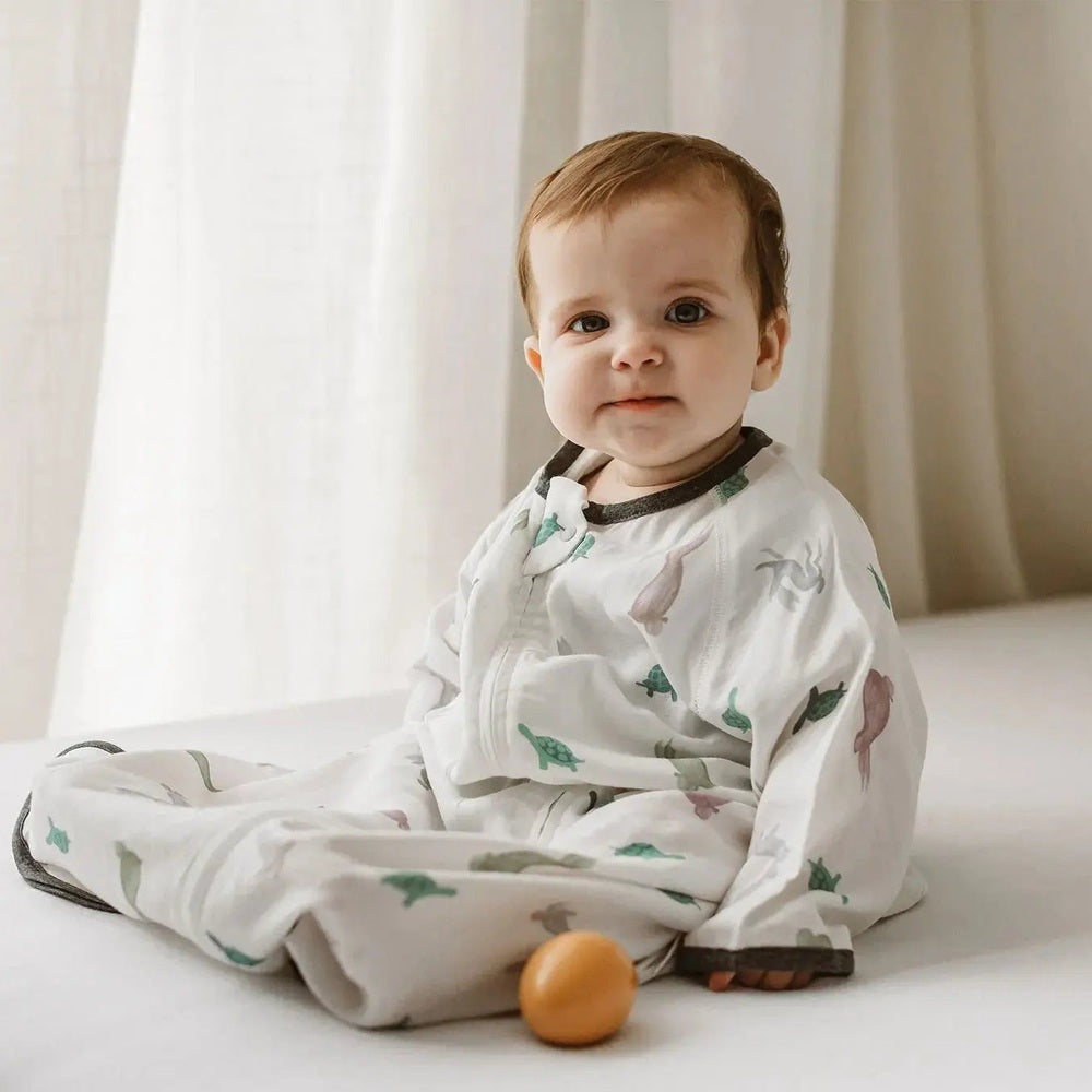 Nest Designs 0.23 Tog Bamboo 3/4 Sleeve Sleep Bag The Tortoise & The Hare