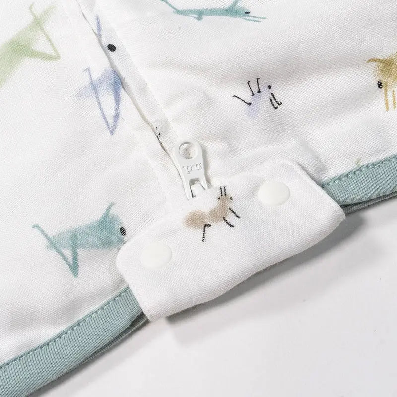 Nest Designs 0.23 Tog Bamboo Silk Short Sleeve Sleep Bag The Ant & The Grasshopper