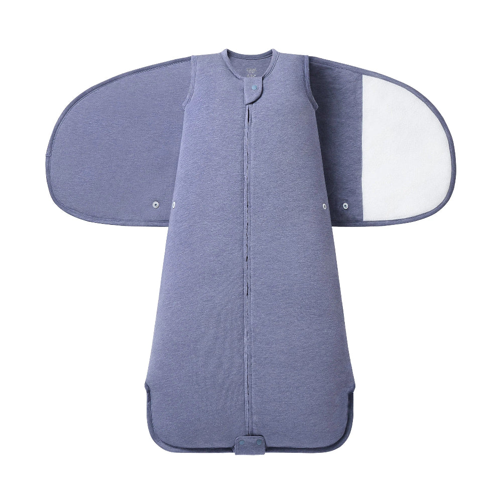 Nest Designs Avocado Bamboo Swaddle Sleep Bag in twilight purple, 1.0 Tog, baby sleepwear