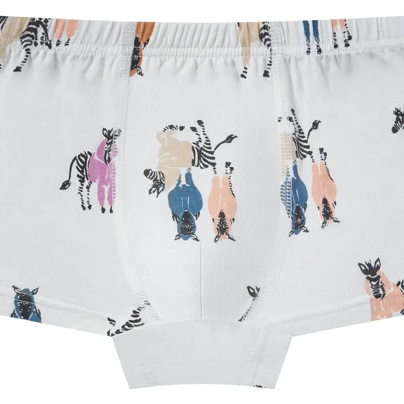 Nest Designs Bamboo Boys Boxer Briefs Underwear (2 Pack) Serengeti