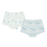 Nest Designs Bamboo Girls Boy Short Underwear (2 Pack) Belugas