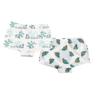 Nest Designs Bamboo Girls Boy Short Underwear (2 Pack) Quails