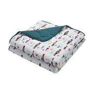Nest Designs Bamboo Jersey Cozy Blanket Medium Nutcracker