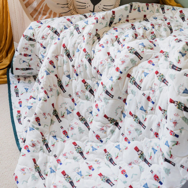 Nest Designs Bamboo Jersey Cozy Blanket Medium Nutcracker