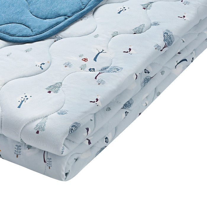 Nest Designs Bamboo Jersey Cozy Blanket Medium Snowy Snuggles