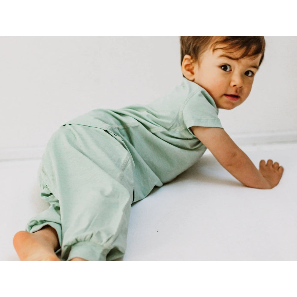 Nest Designs Bamboo Jersey Harem Pants Pantone Harbor Grey