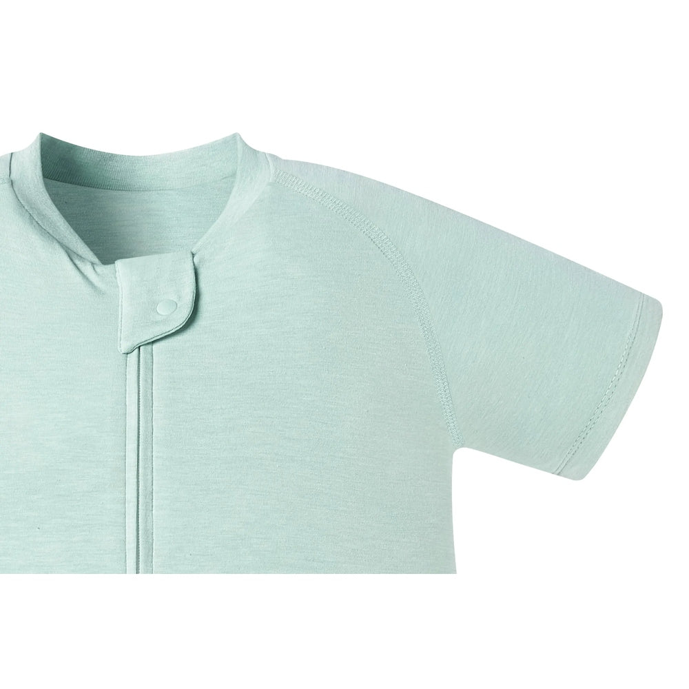 Nest Designs Bamboo Jersey Short Sleeve Footed Sleep Bag 0.5 Tog Pantone Harbor Grey