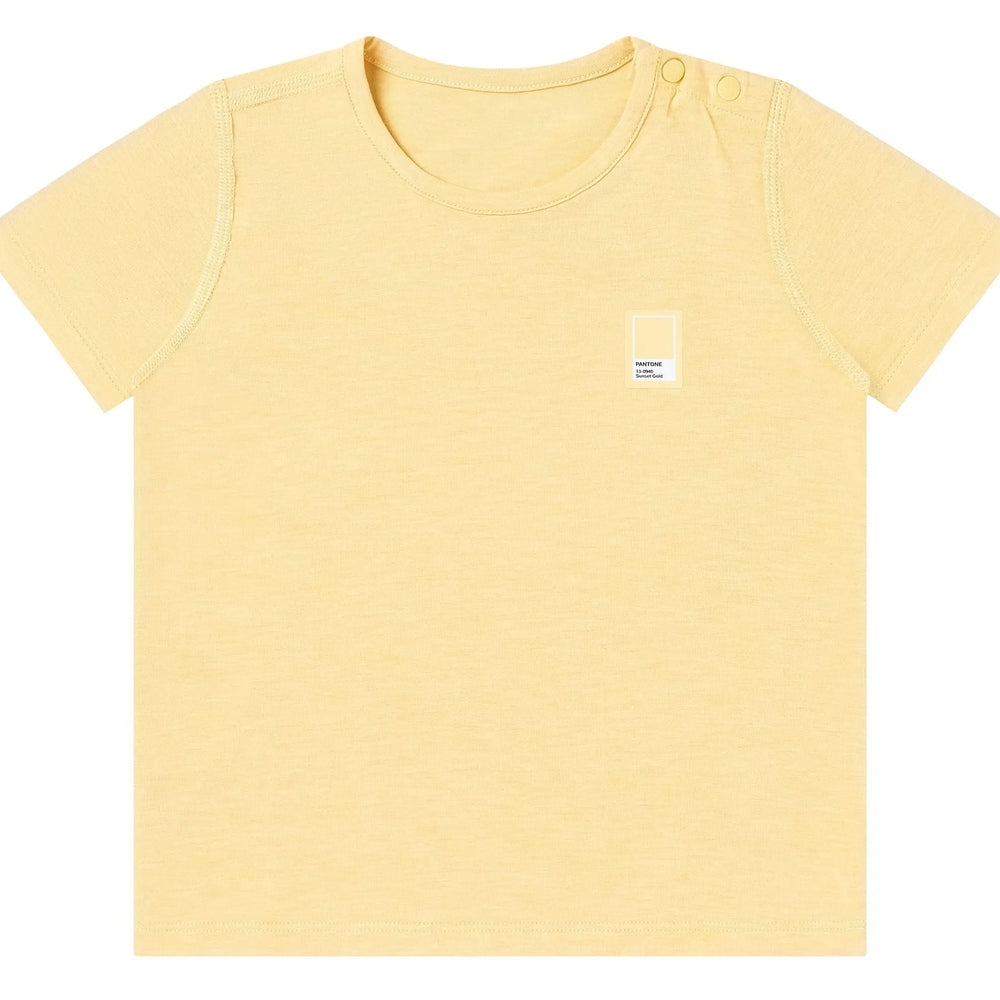 Nest Designs Bamboo Jersey Short Sleeve T-Shirt Pantone Sunset Gold