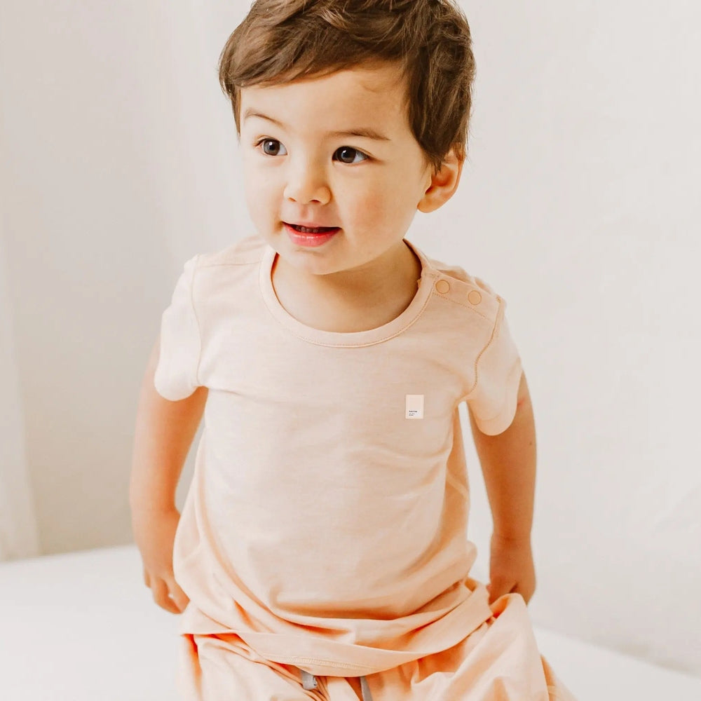 Nest Designs Bamboo Jersey Short Sleeve T-Shirt Pantone Bellini