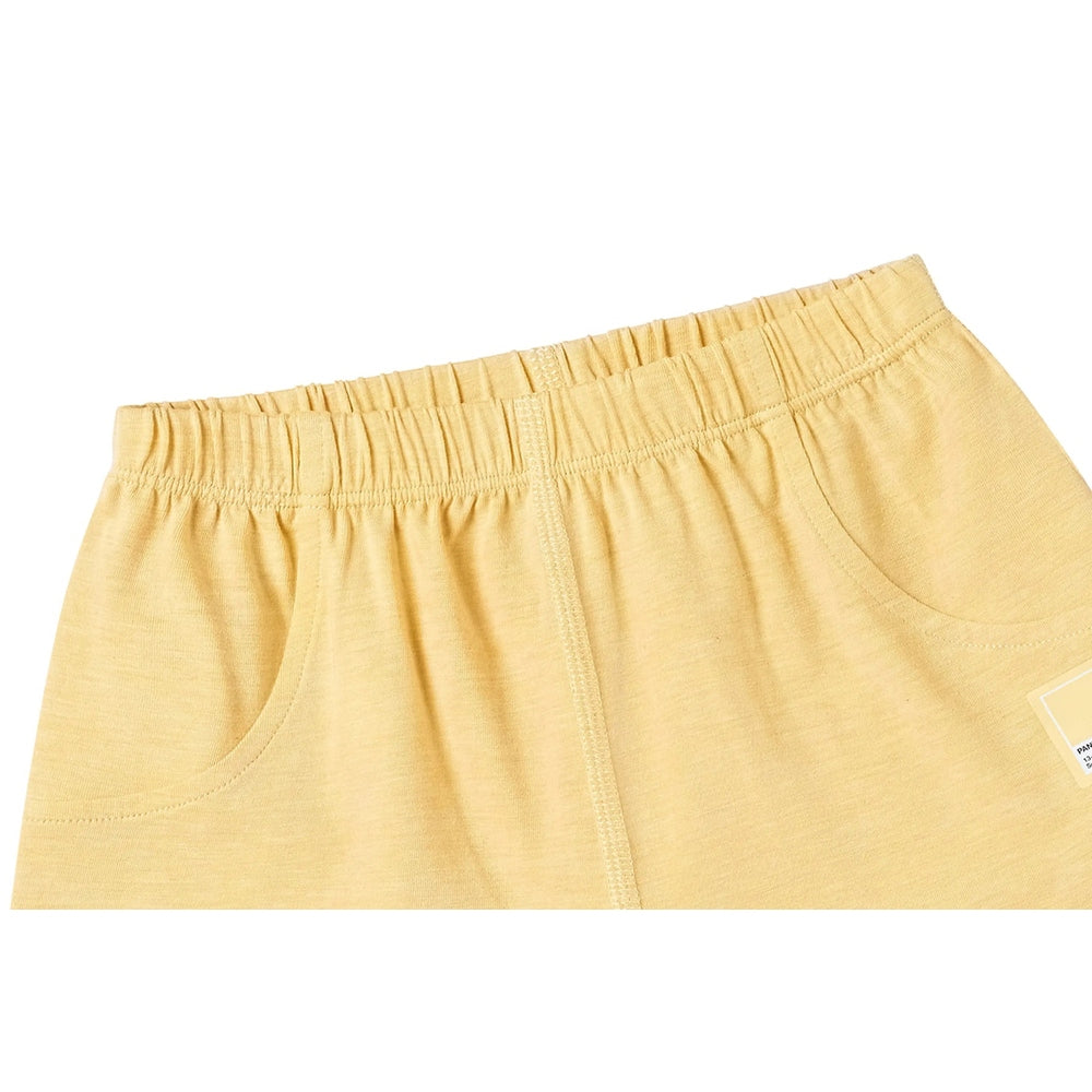 Nest Designs Bamboo Jersey Shorts Pantone Sunset Gold