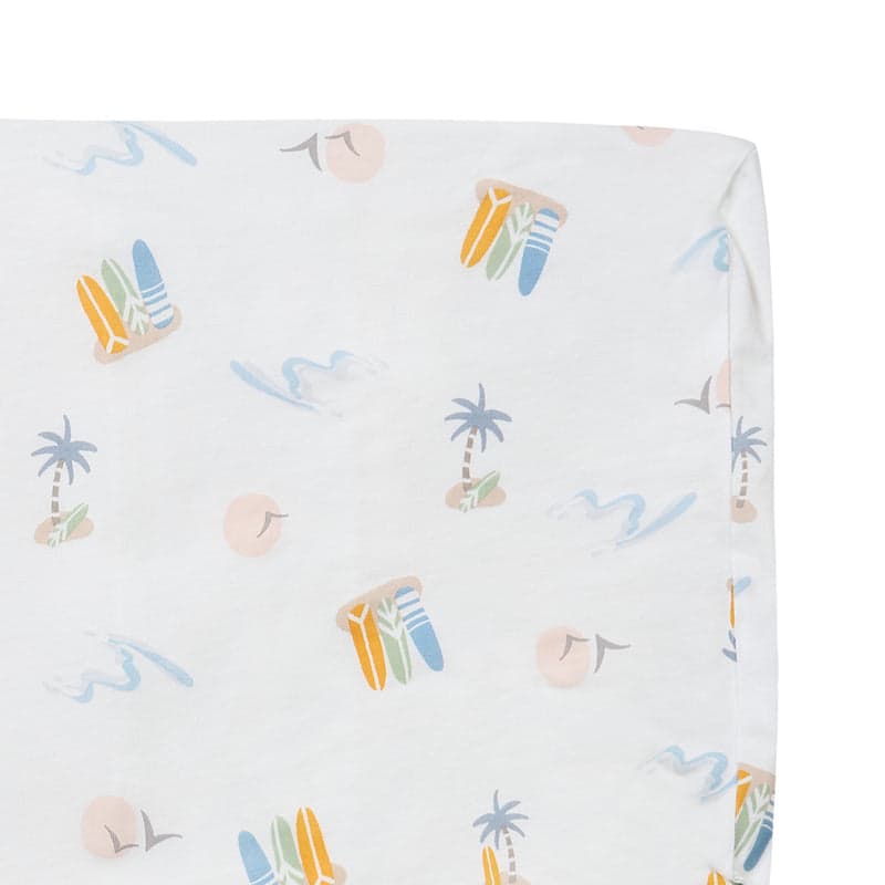 Nest Designs Bamboo Jersey Toddler Pillow With Pillowcase Pastel Waves