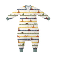 Nest Designs Bamboo Long Sleeve Footed Sleep Bag 1.0 Tog  Canoe Do It