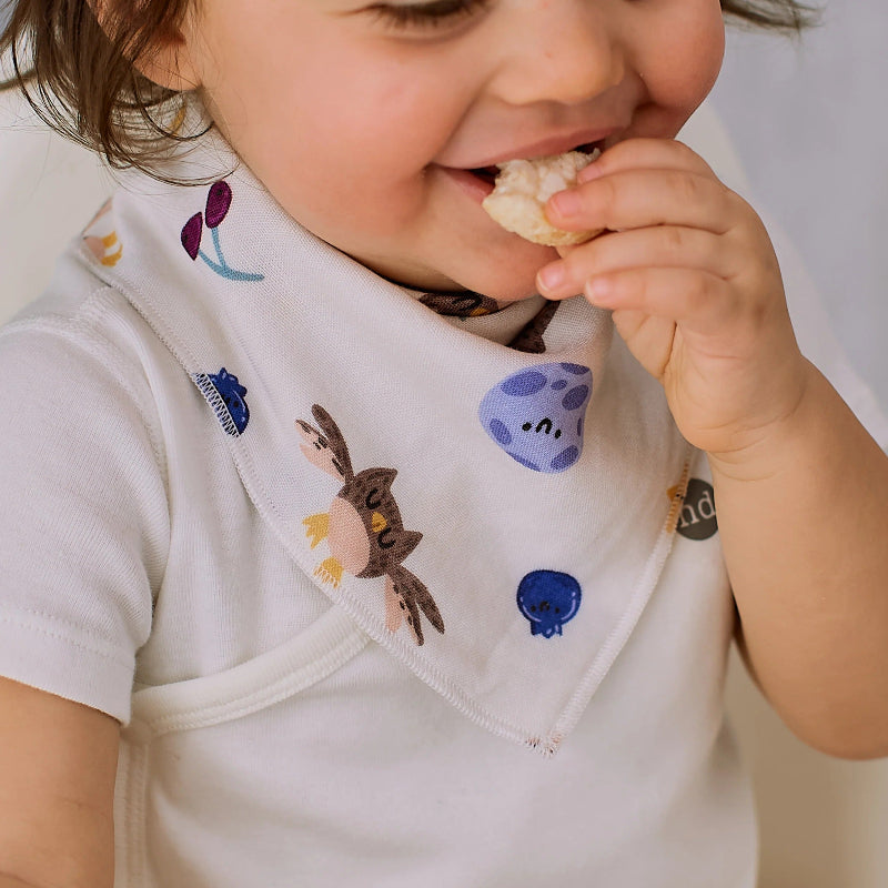 Nest Designs Bamboo Muslin Baby Bandana Bib Evening Bounty