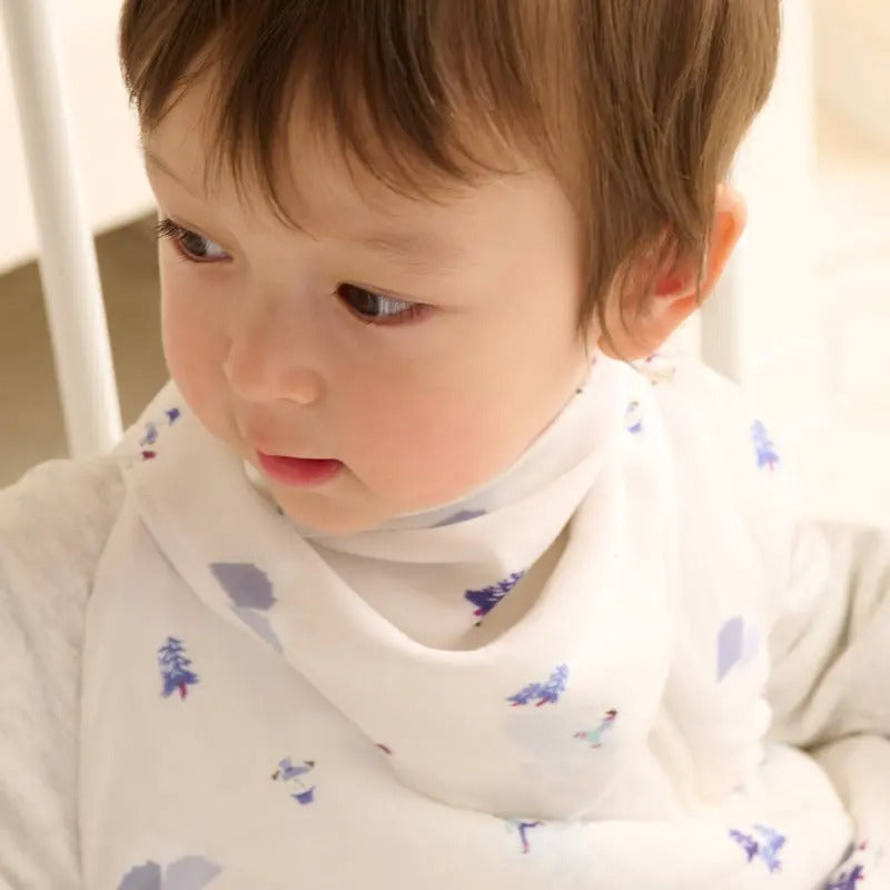Nest Designs Bamboo Muslin Baby Bandana Bib Frosty Fun
