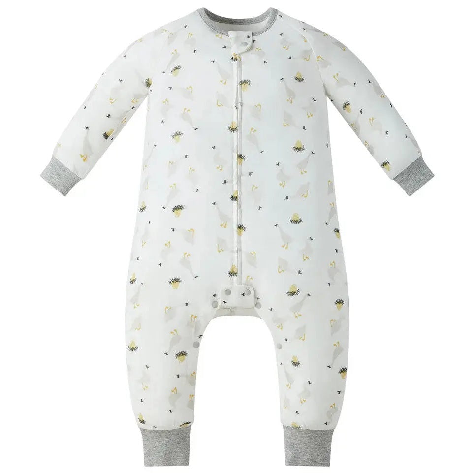 Nest Designs Bamboo Pima Long Sleeve Footed Sleep Suit 0.6Tog The Goose & The Golden Egg