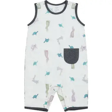 Nest Designs Bamboo Pima Sleeveless Romper The Tortoise & The Hare