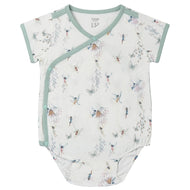 Nest Designs Bamboo Short Sleeve Kimono Onesie Fairy Tale