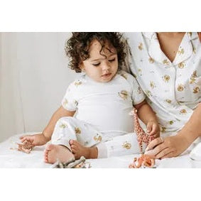 Nest Designs Bamboo Short Sleeve Play Set Lion & Mouse