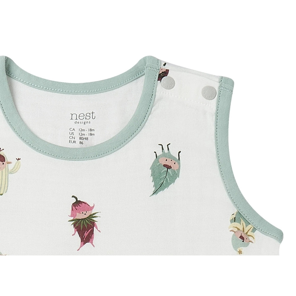 Nest Designs Bamboo Sleeveless Romper Pixie Dust