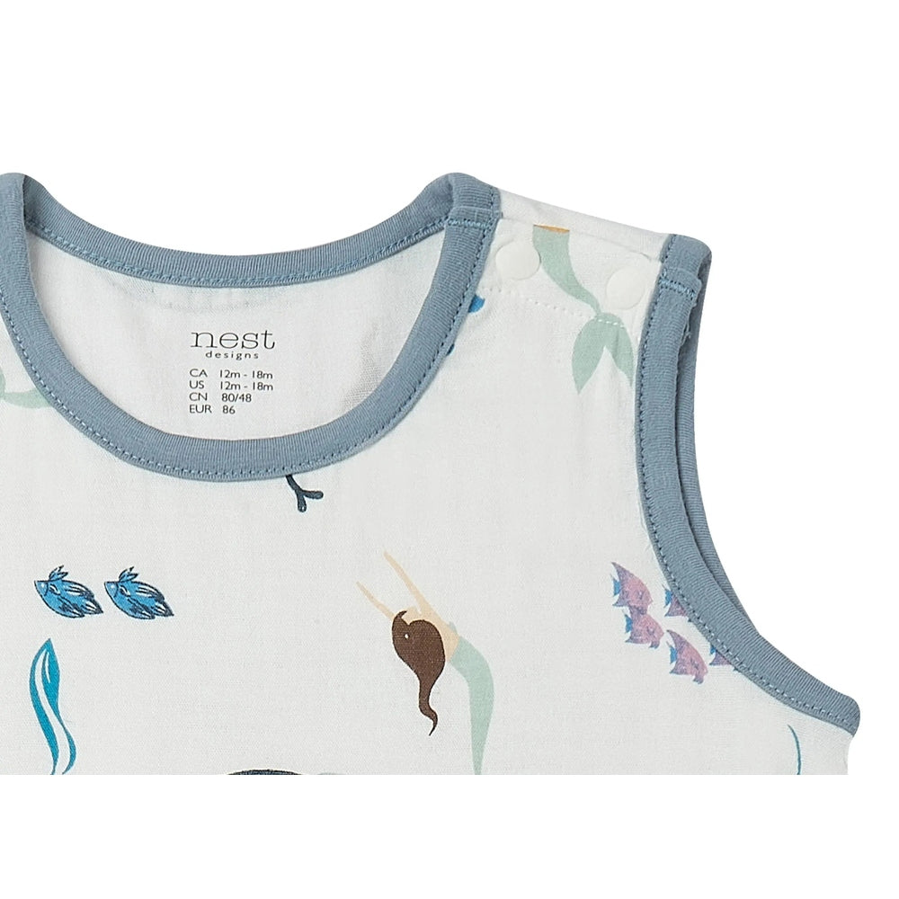 Nest Designs Bamboo Sleeveless Romper Splish Splash