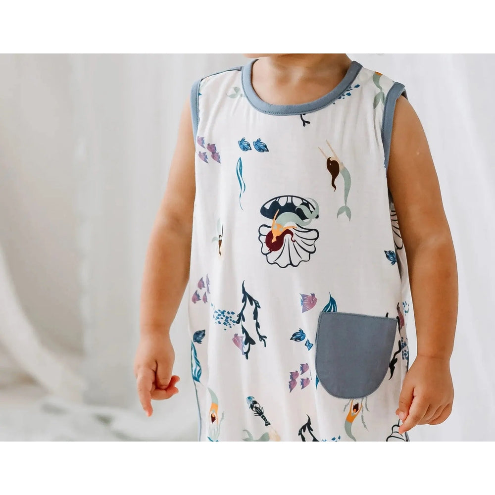 Nest Designs Bamboo Sleeveless Romper Splish Splash