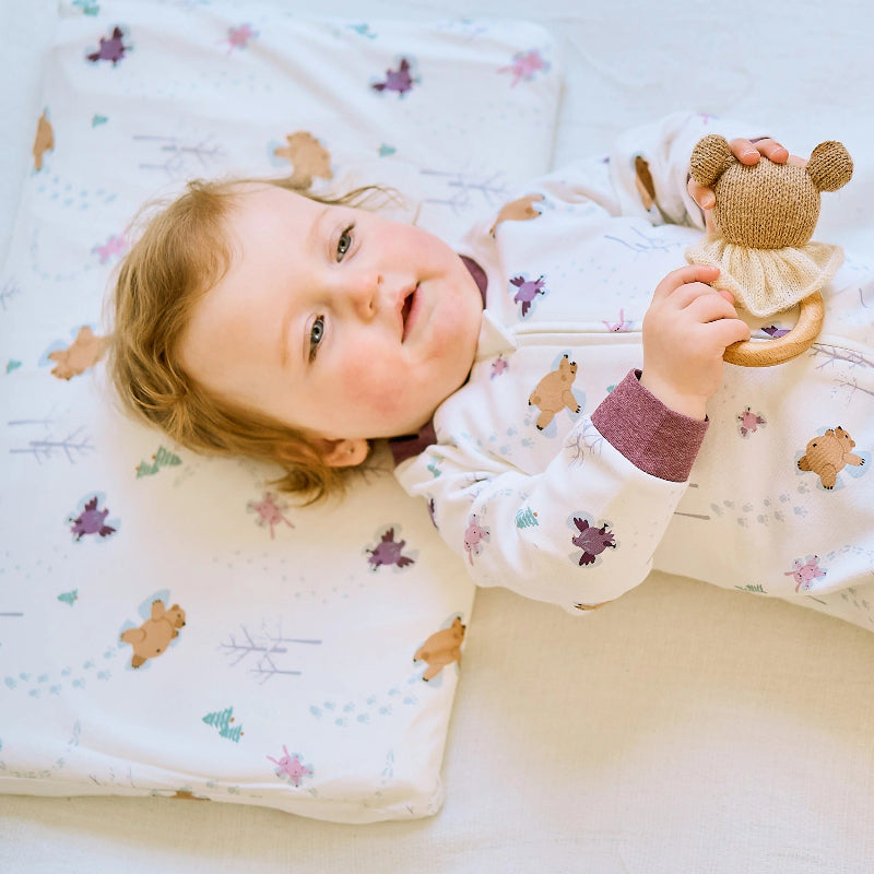 Nest Designs Bamboo Toddler Pillow With Pillowcase Snow Angels