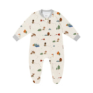 Nest Designs Long Sleeve Footed Sleeper Timber