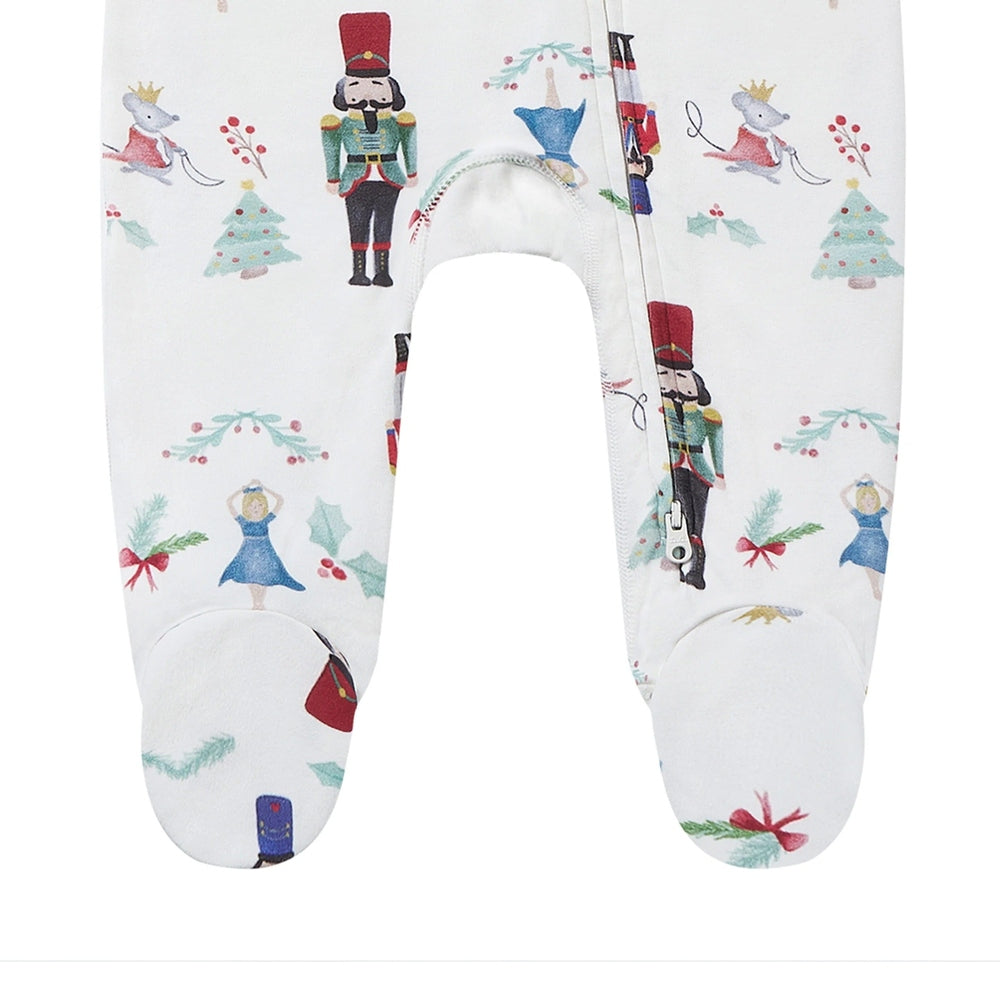Nest Designs Organic Cotton Long Sleeve Footed Sleeper Nutcracker
