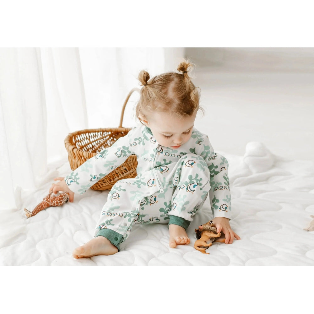 Nest Designs Organic Cotton Long Sleeve Romper A Quail Tale Too