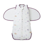Nest Designs Organic Cotton Swaddle Sleep Bag 0.5 Tog Snow Angels