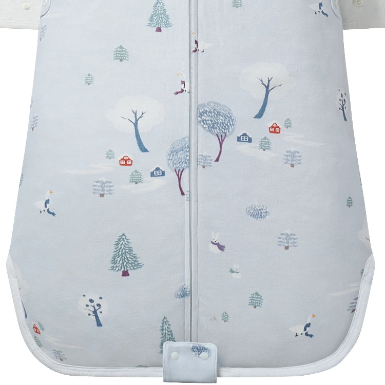 Nest Designs Organic Cotton Swaddle Sleep Bag 0.5 Tog Snowy Snuggles