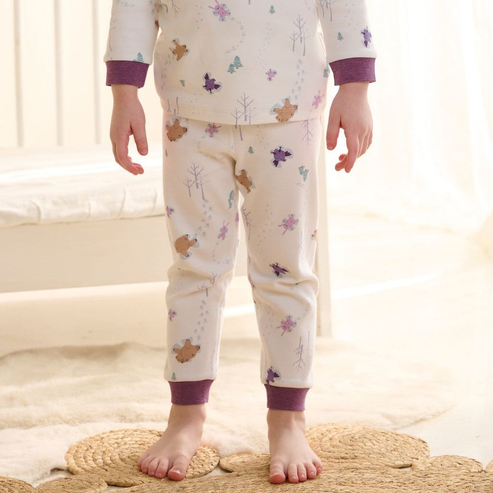 Nest Designs Two-Piece Long Sleeve Pj Set Snow Angels