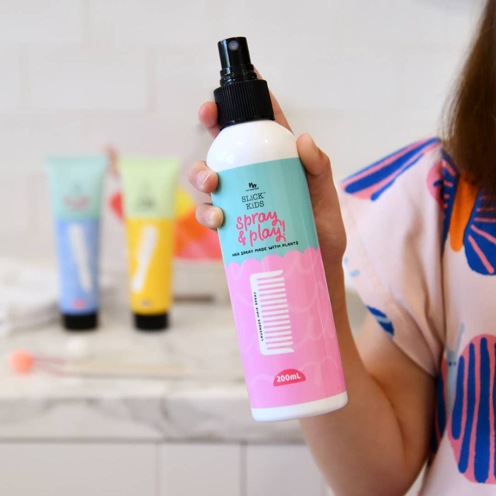 No Nasties Kids Natural Alcohol Free Hair Spray In Lavender And Fresh Lime 200 ml