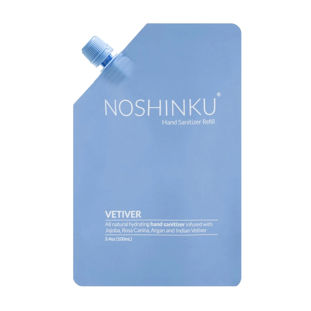Noshinku hand sanitizer refill pouch, blue, 3.4 oz, NOSHINKU brand