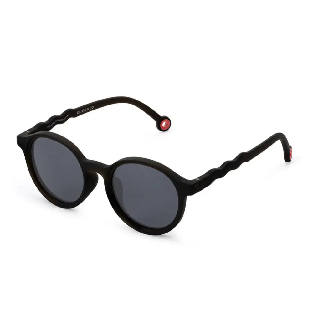 OLIVIO & CO OVAL SUNGLASSES KIDS/JUNIOR CLASSIC OLIVIO SQUID BLACK 