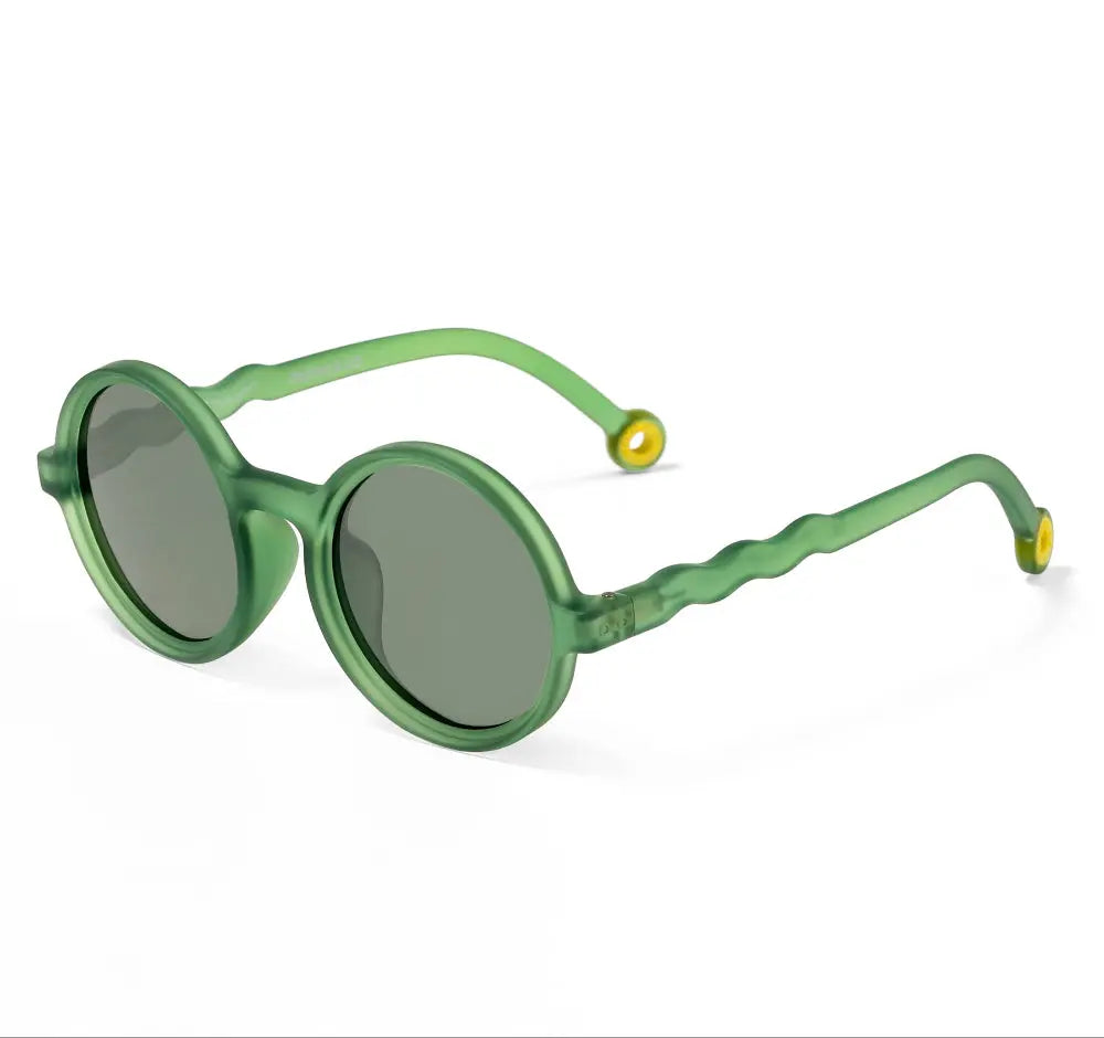 OLIVIO & CO ROUND SUNGLASSES JUNIOR+ CLASSIC OLIVIO OLIVE GREEN 