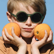 Olivio & Co Round Sunglasses Junior+ Classic Olivio Olive Green