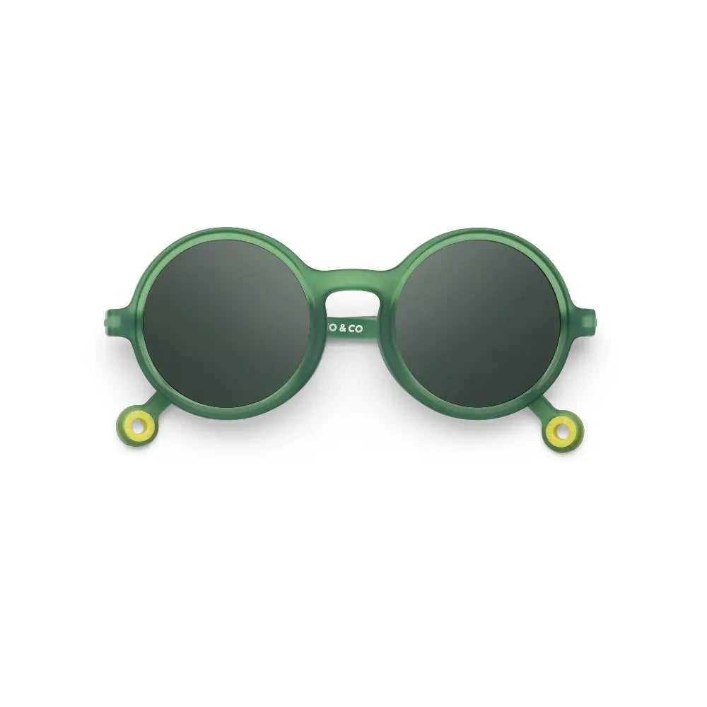OLIVIO & CO ROUND SUNGLASSES JUNIOR+ CLASSIC OLIVIO OLIVE GREEN 