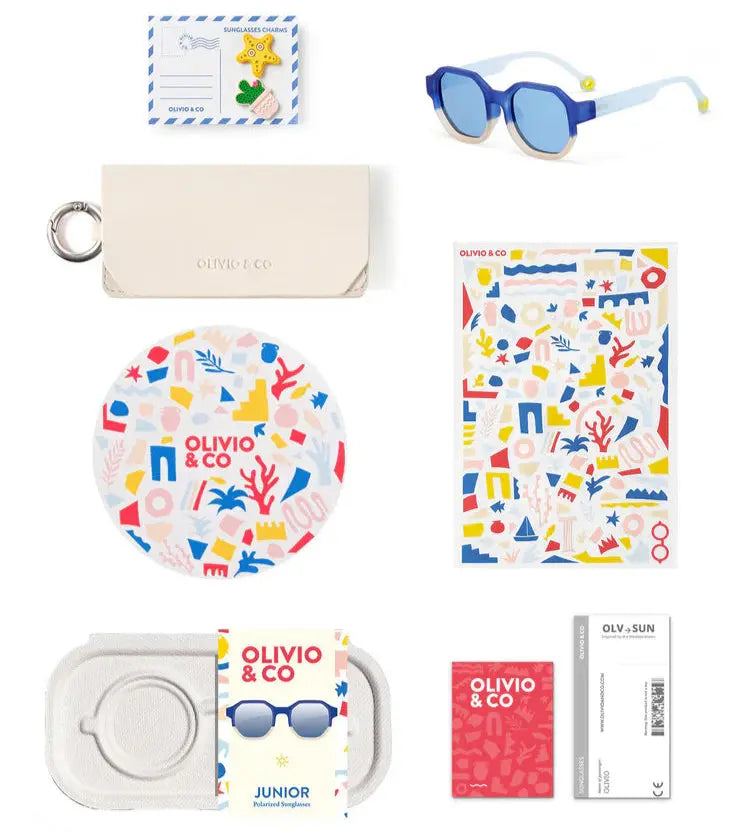 Olivio & Co Square Sunglasses Junior+ Creative Edition D Deep Sea