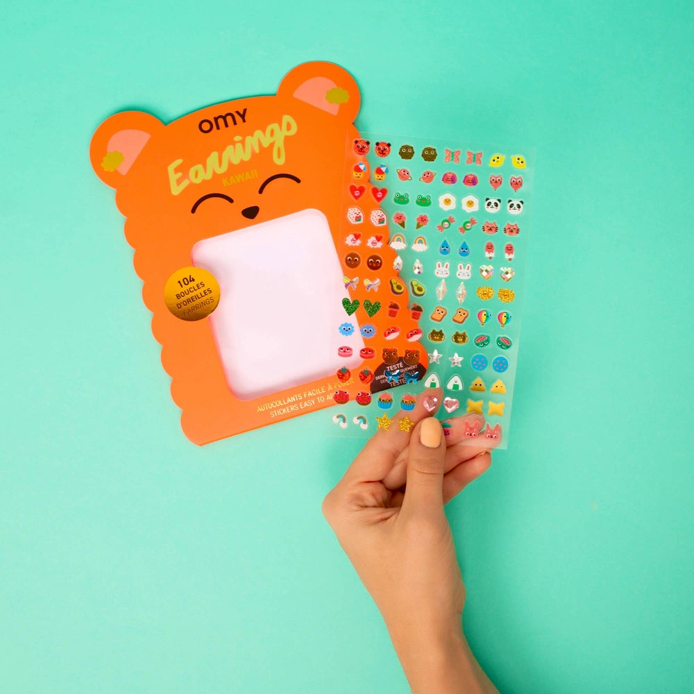 OMY - Kids Sticker Earrings - Kawaii