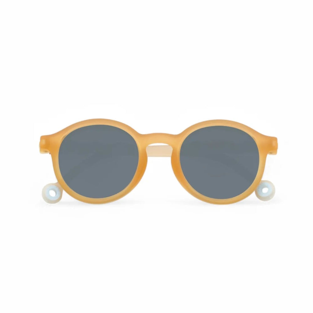 OLIVIO & CO OVAL SUNGLASSES KIDS/JUNIOR SEASIDE STRIPES VACATION YELLOW - baby enRoute
